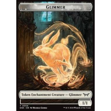 Glimmer Token (W 1/1) // Horror Token (B 2/2) - Glimmer Token (W 1/1) // Horror Token (B 2/2) - [TDSK][NM] [Foil]