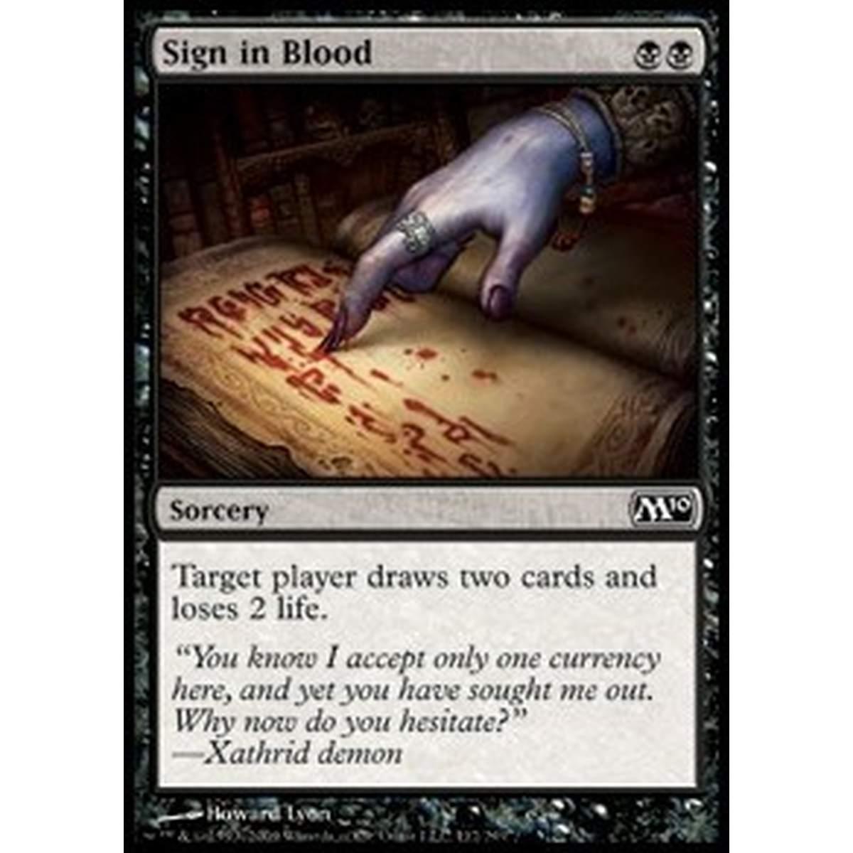 Sign in Blood - Firmare col Sangue - [M10][NM]