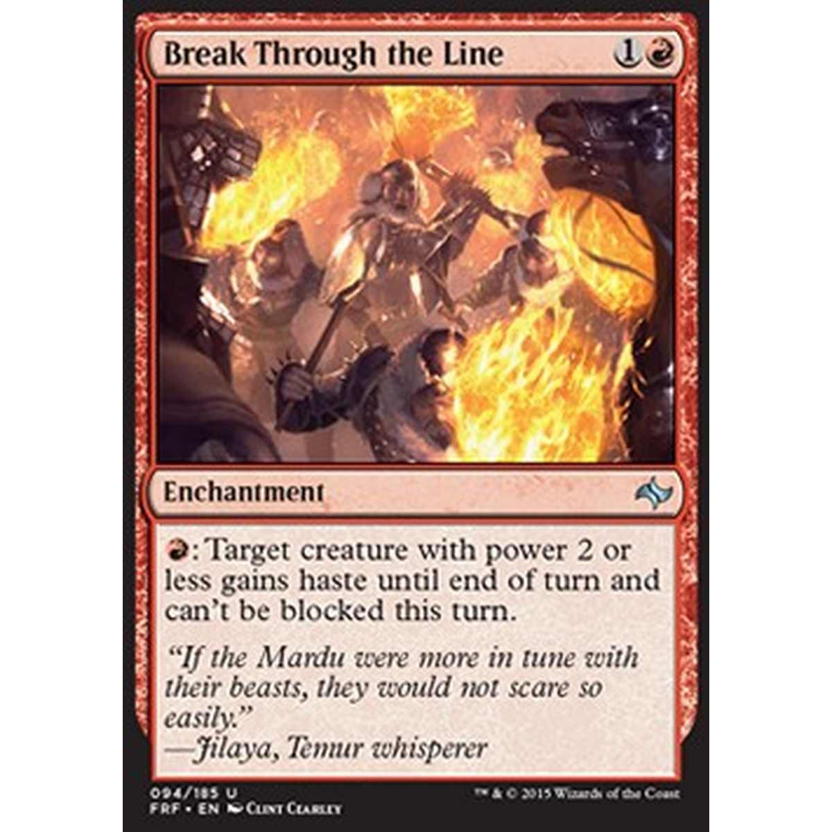 Break Through the Line - Sfondare la Linea - [FRF] [NM]