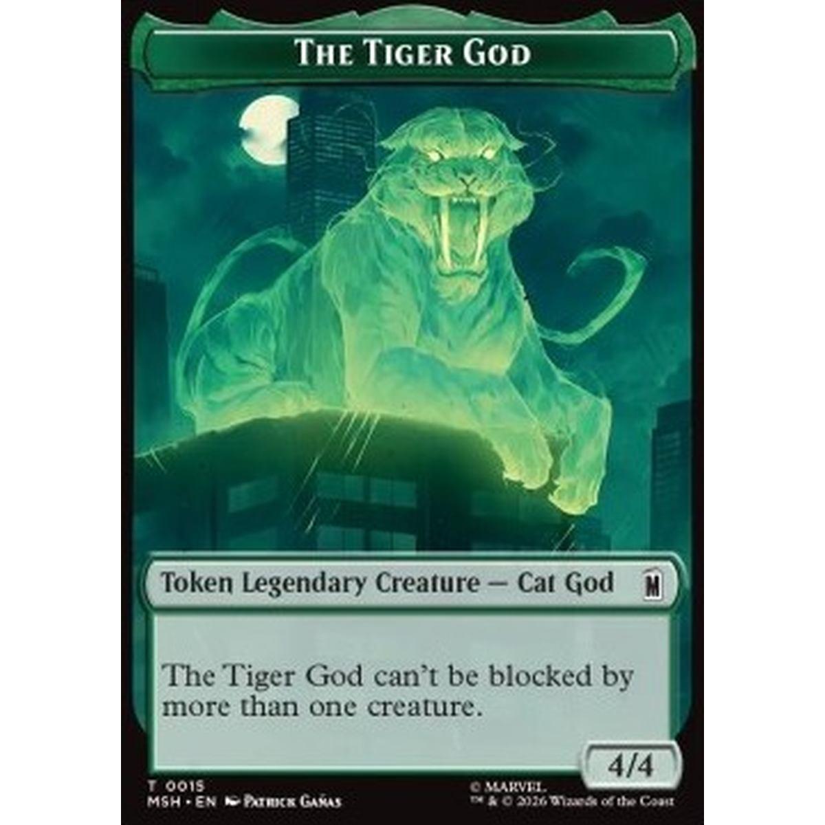 The Tiger God Token (G 4/4) // Sturdy Shield Token - The Tiger God Token (G 4/4) // Sturdy Shield Token - [TMSH][NM]