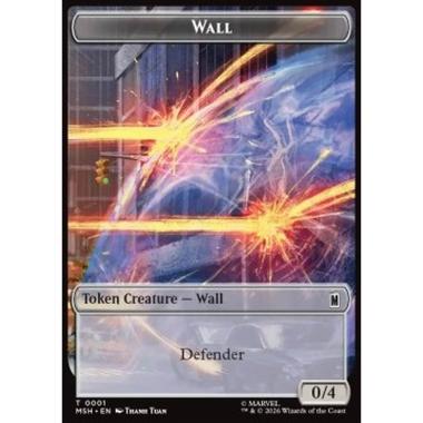Wall Token (C 0/3) // Moloid Token (G 1/1) - Wall Token (C 0/3) // Moloid Token (G 1/1) - [TMSH][NM]