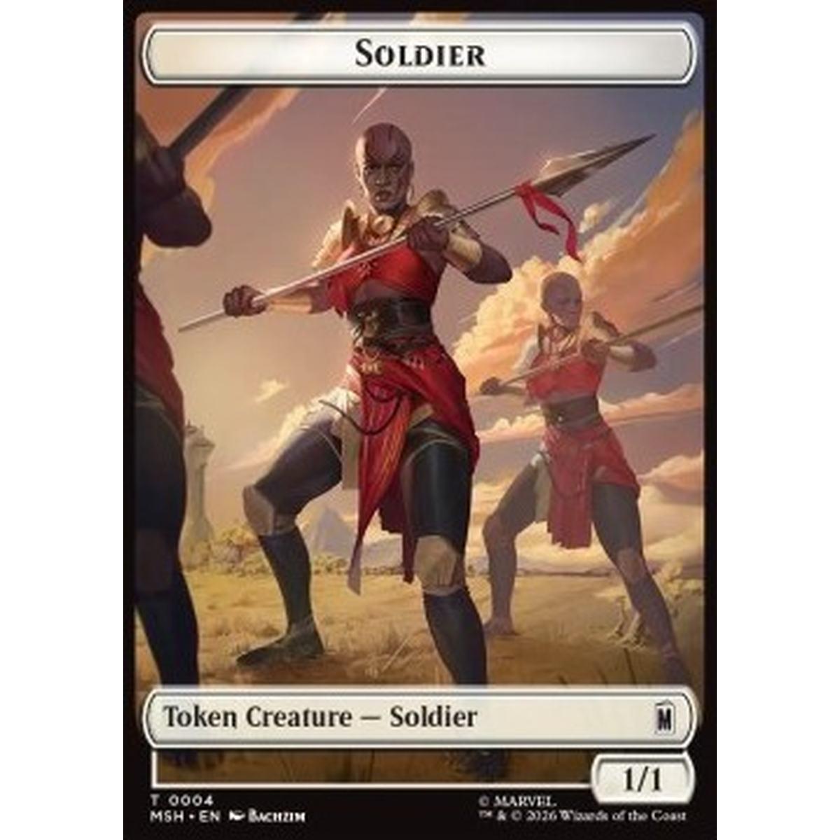 Soldier Token (W 1/1) // Insect Token (G 1/1) - Soldier Token (W 1/1) // Insect Token (G 1/1) - [TMSH][NM]