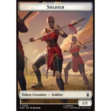 Soldier Token (W 1/1) // Clue Token - Soldier Token (W 1/1) // Clue Token - [TMSH][NM]