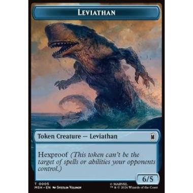 Leviathan Token (U 6/5) // Food Token - Leviathan Token (U 6/5) // Food Token - [TMSH][NM]
