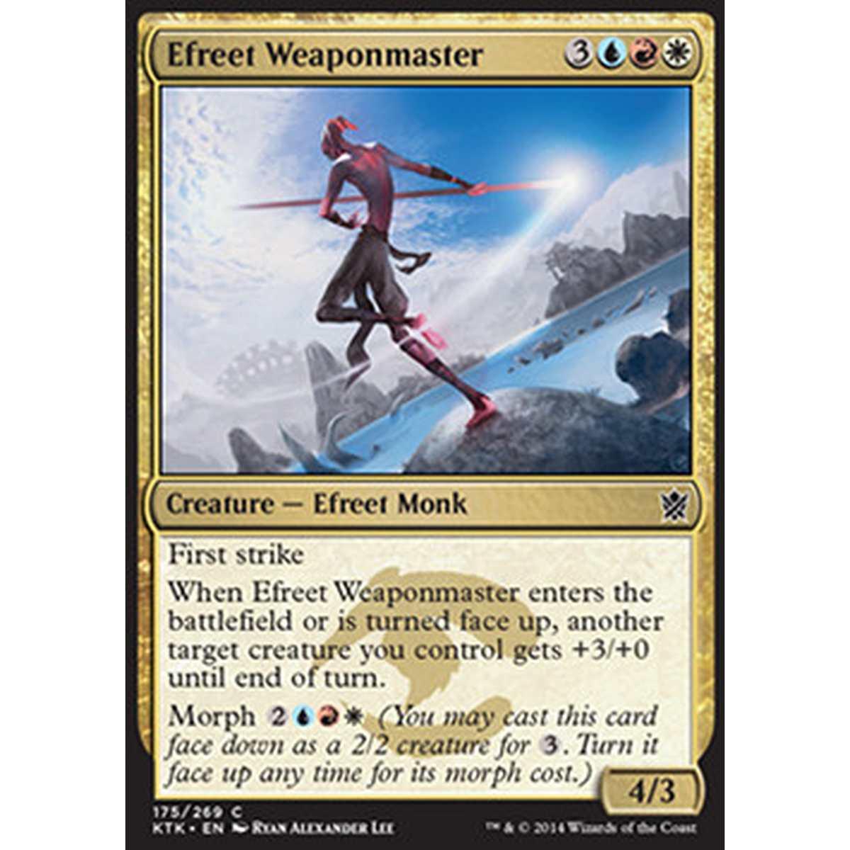 Efreet Weaponmaster - Efreet Maestro d'Armi - [KTK] [NM]