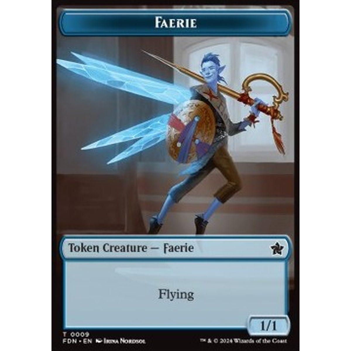 Faerie Token (U 1/1) // Fish Token (U 1/1) - Faerie Token (U 1/1) // Fish Token (U 1/1) - [TFDN][NM] [Foil]