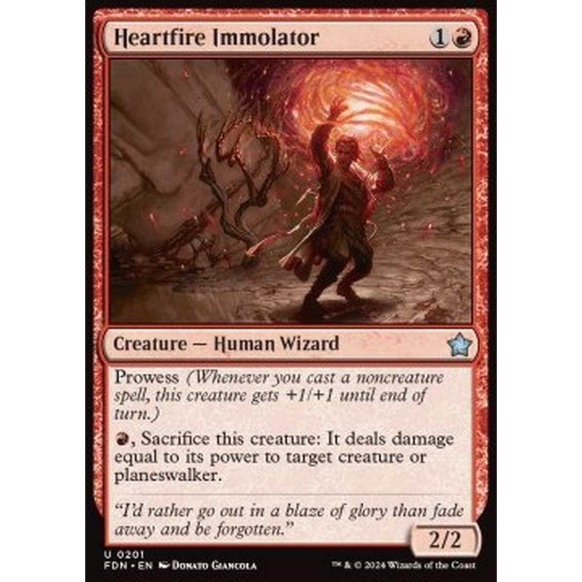 Heartfire Immolator - Heartfire Immolator - [FDN][NM] [Foil]