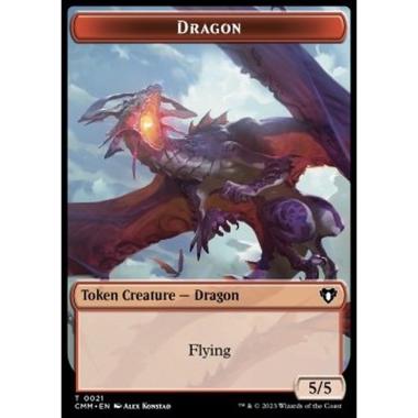 Dragon Token (R 5/5) // Eldrazi Token (C 10/10) - Dragon Token (R 5/5) // Eldrazi Token (C 10/10) - [XCMM][NM]