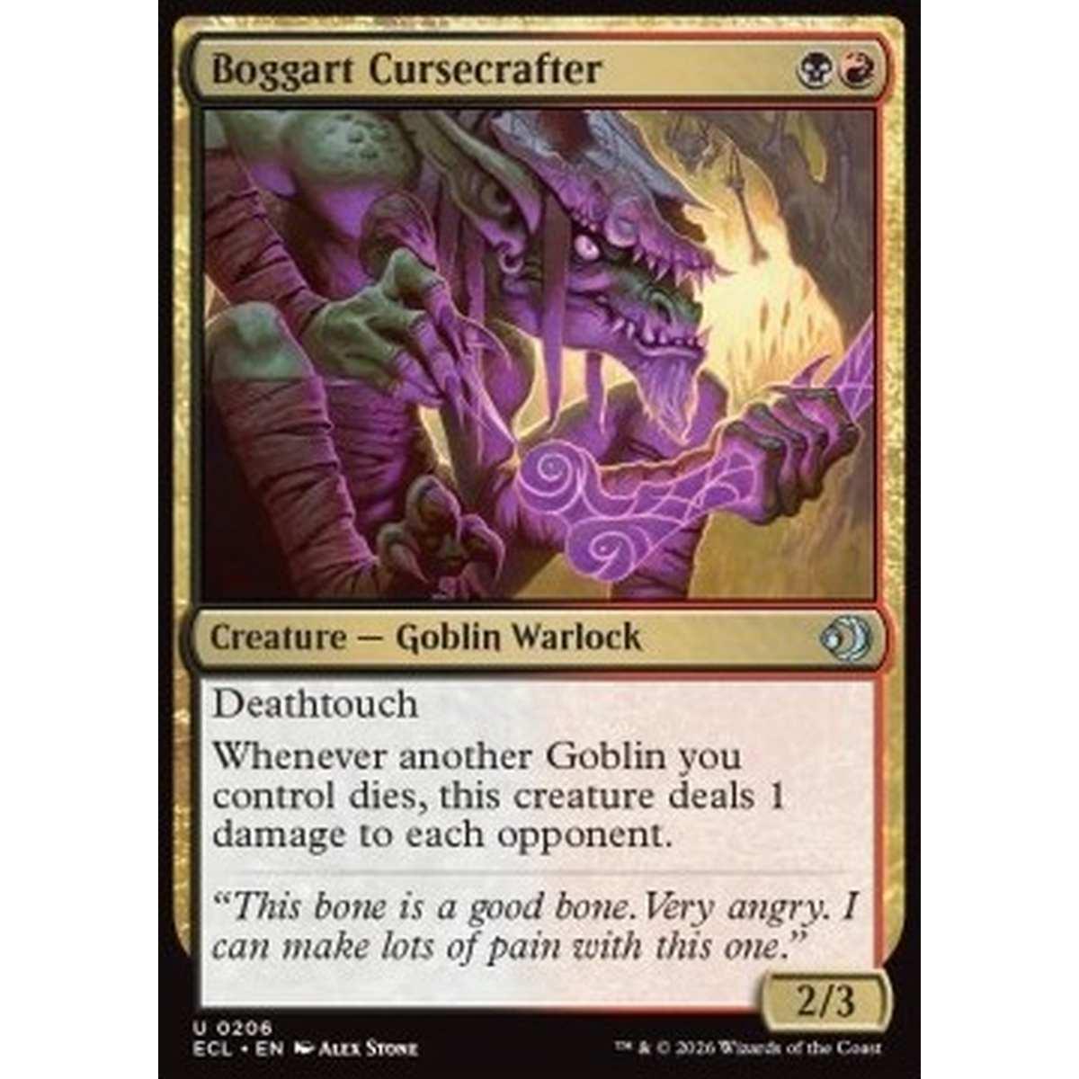 Boggart Cursecrafter - Boggart Cursecrafter - [ECL][NM] [Foil]