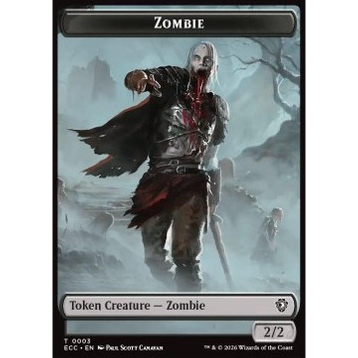 Zombie Token (B 2/2) // Snake Token (G 1/1 Deathtouch) - Zombie Token (B 2/2) // Snake Token (G 1/1 Deathtouch) - [TECL][NM] [Foil]