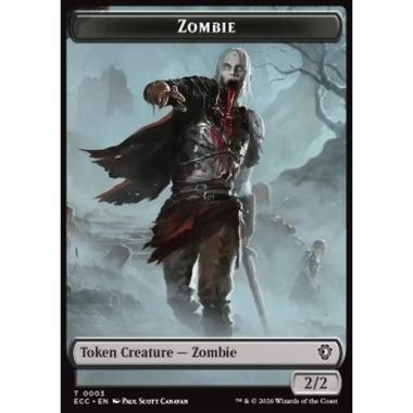 Zombie Token (B 2/2) // Snake Token (G 1/1 Deathtouch) - Zombie Token (B 2/2) // Snake Token (G 1/1 Deathtouch) - [TECL][NM] [Foil]