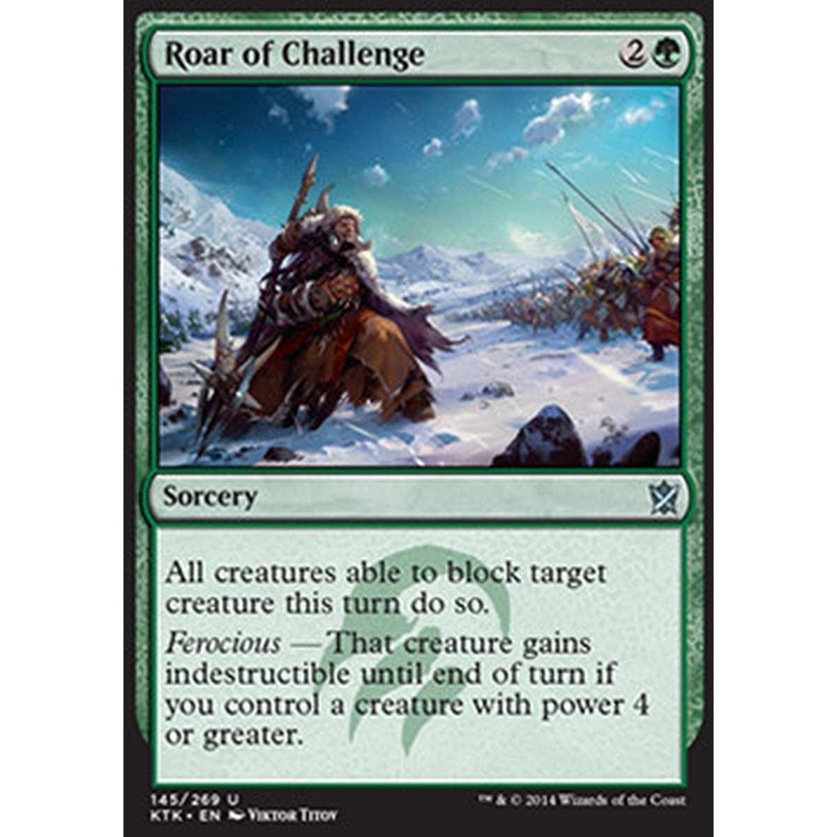 Roar of Challenge - Ruggito di Sfida - [KTK] [NM]