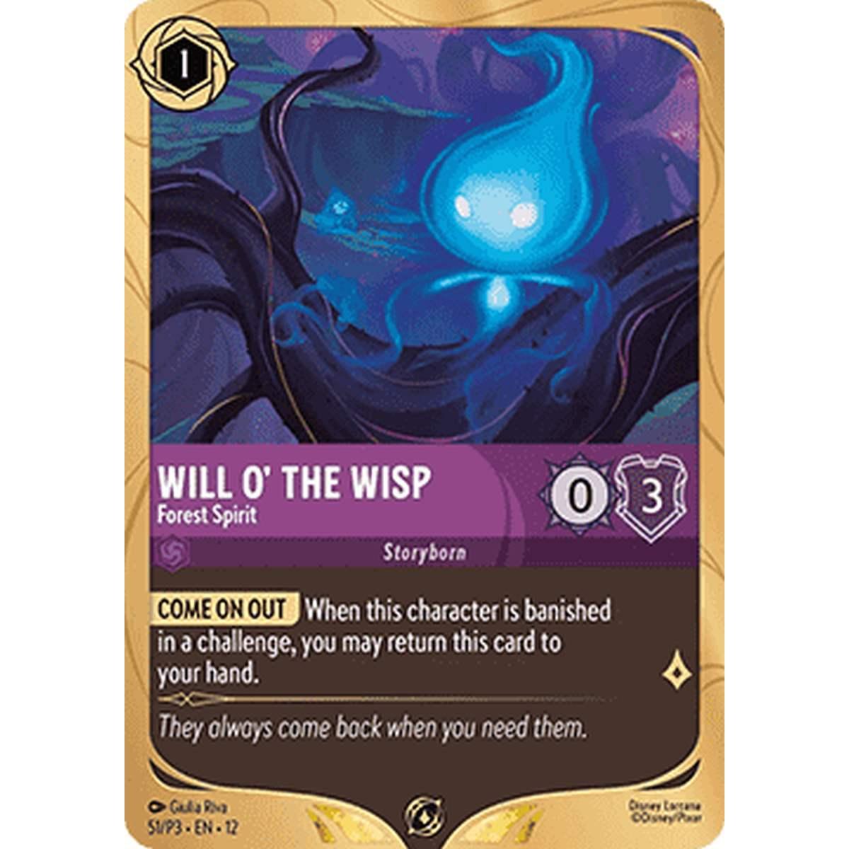Will o' the Wisp - Forest Spirit - Fuoco Fatuo - Spirito della Foresta - [PR3][NM] [Foil]
