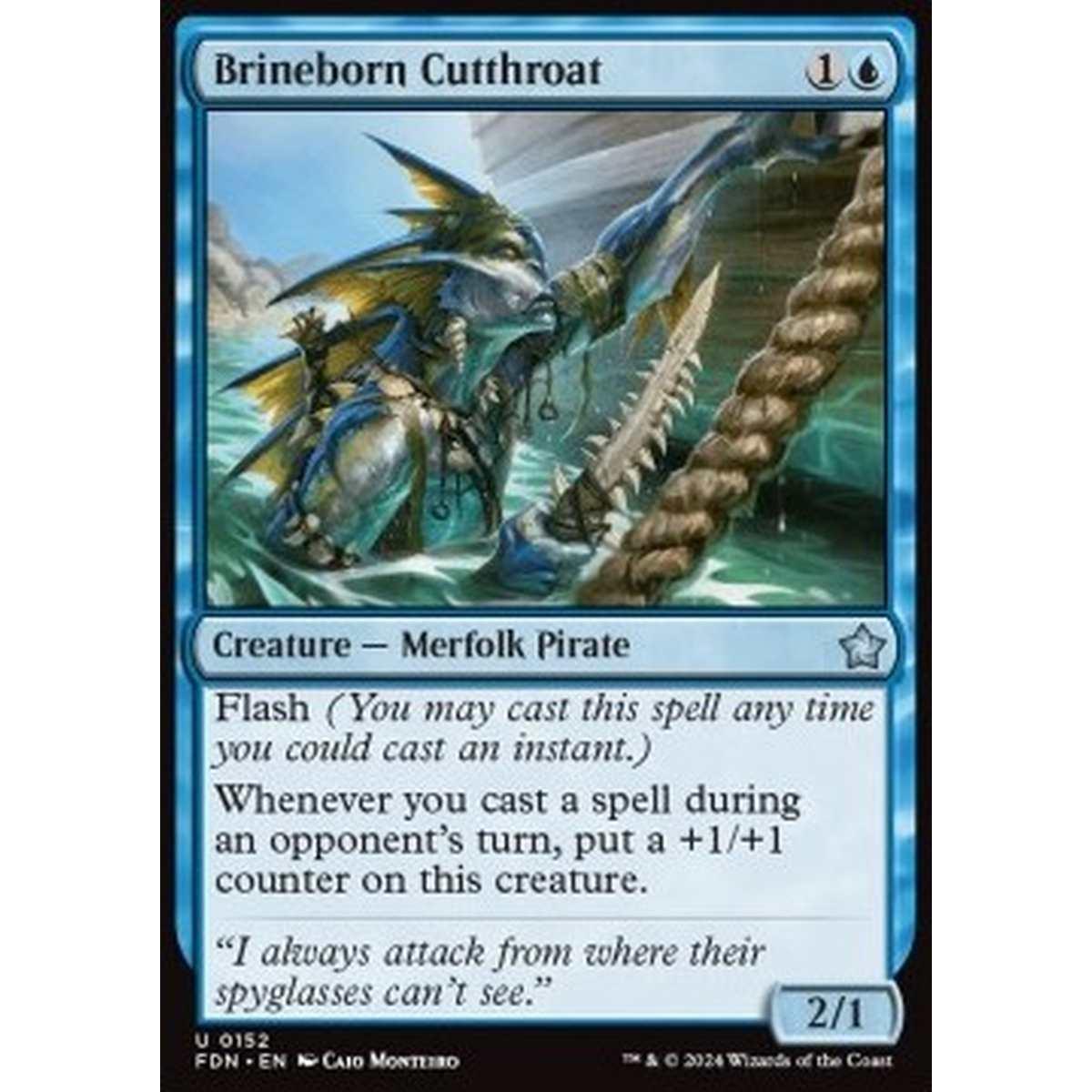 Brineborn Cutthroat - Brineborn Cutthroat - [FDN][NM] [Foil]