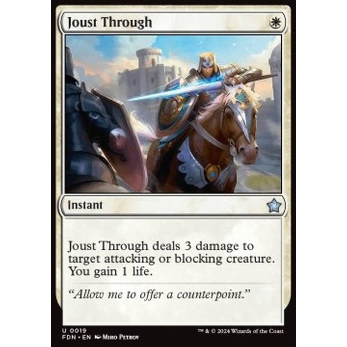Joust Through - Joust Through - [FDN][NM] [Foil]