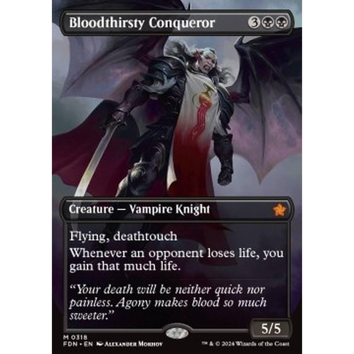 Bloodthirsty Conqueror (V.1) - Bloodthirsty Conqueror (V.1) - [XFDN][NM] [Foil]