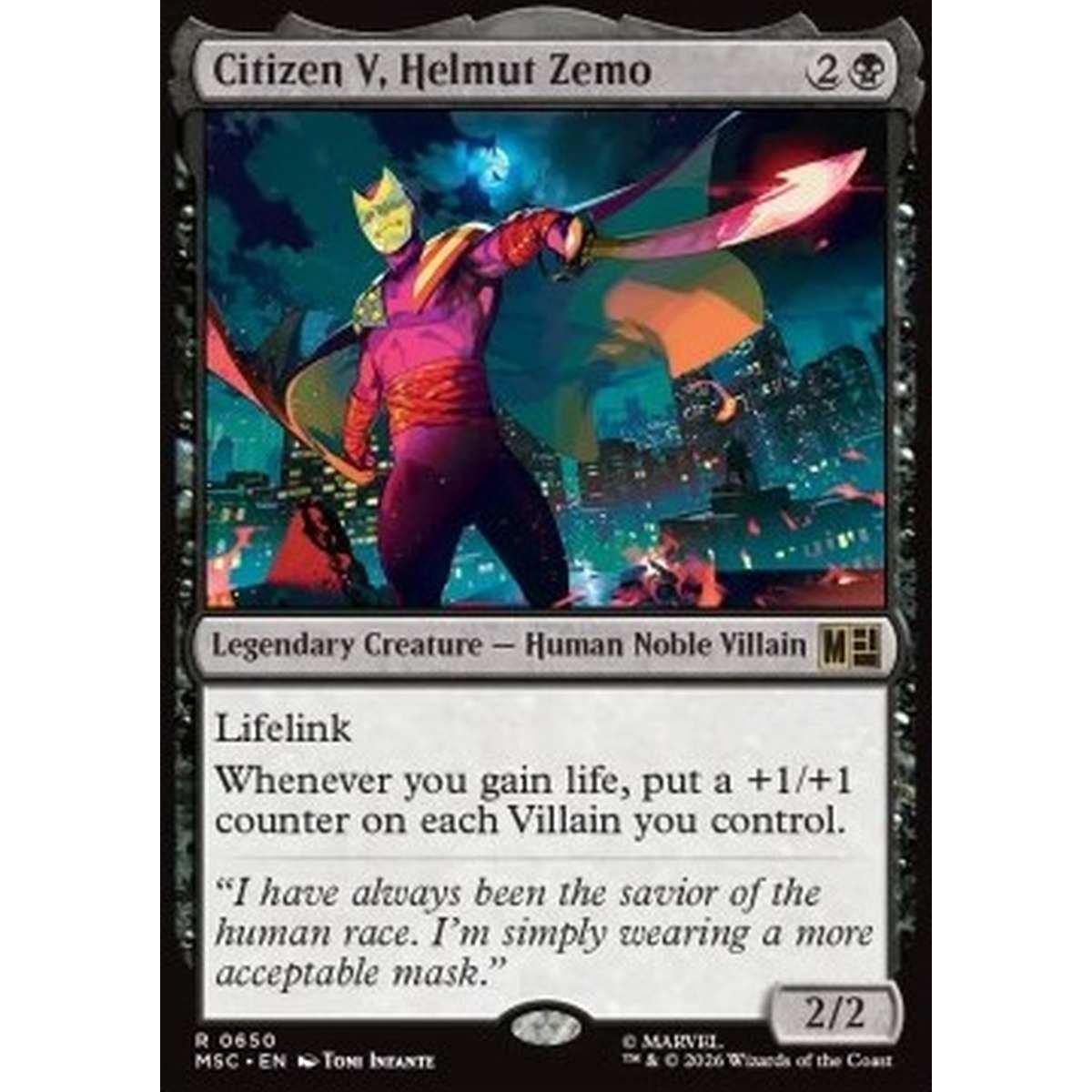 Citizen V, Helmut Zemo - Citizen V, Helmut Zemo - [XMSC][NM] [Foil]