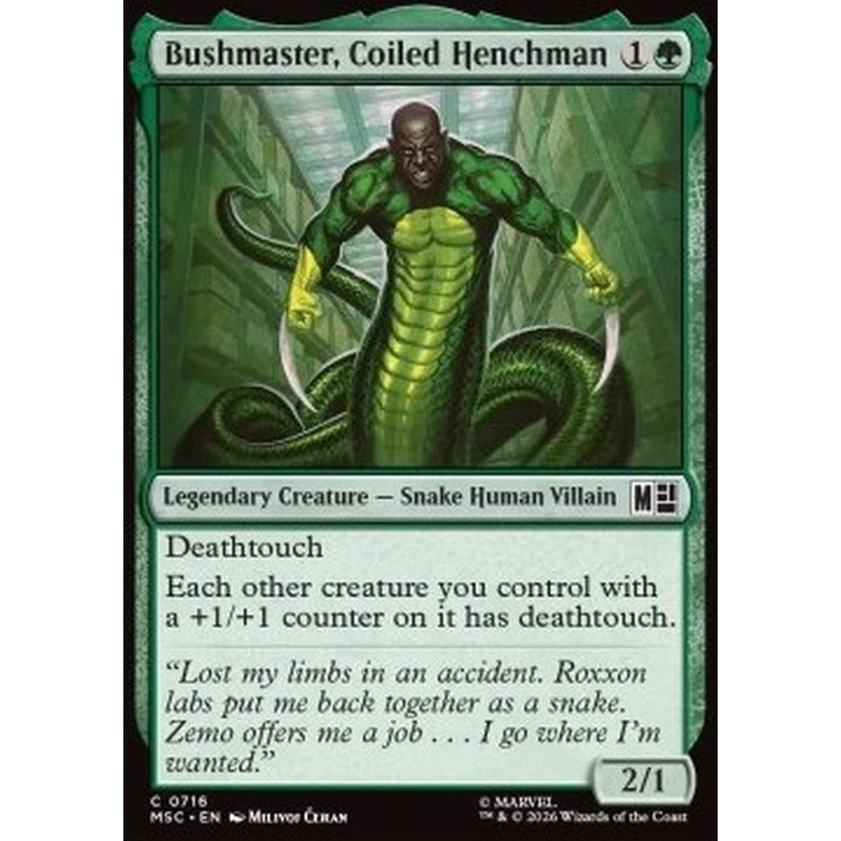 Bushmaster, Coiled Henchman - Bushmaster, Coiled Henchman - [XMSC][NM] [Foil]