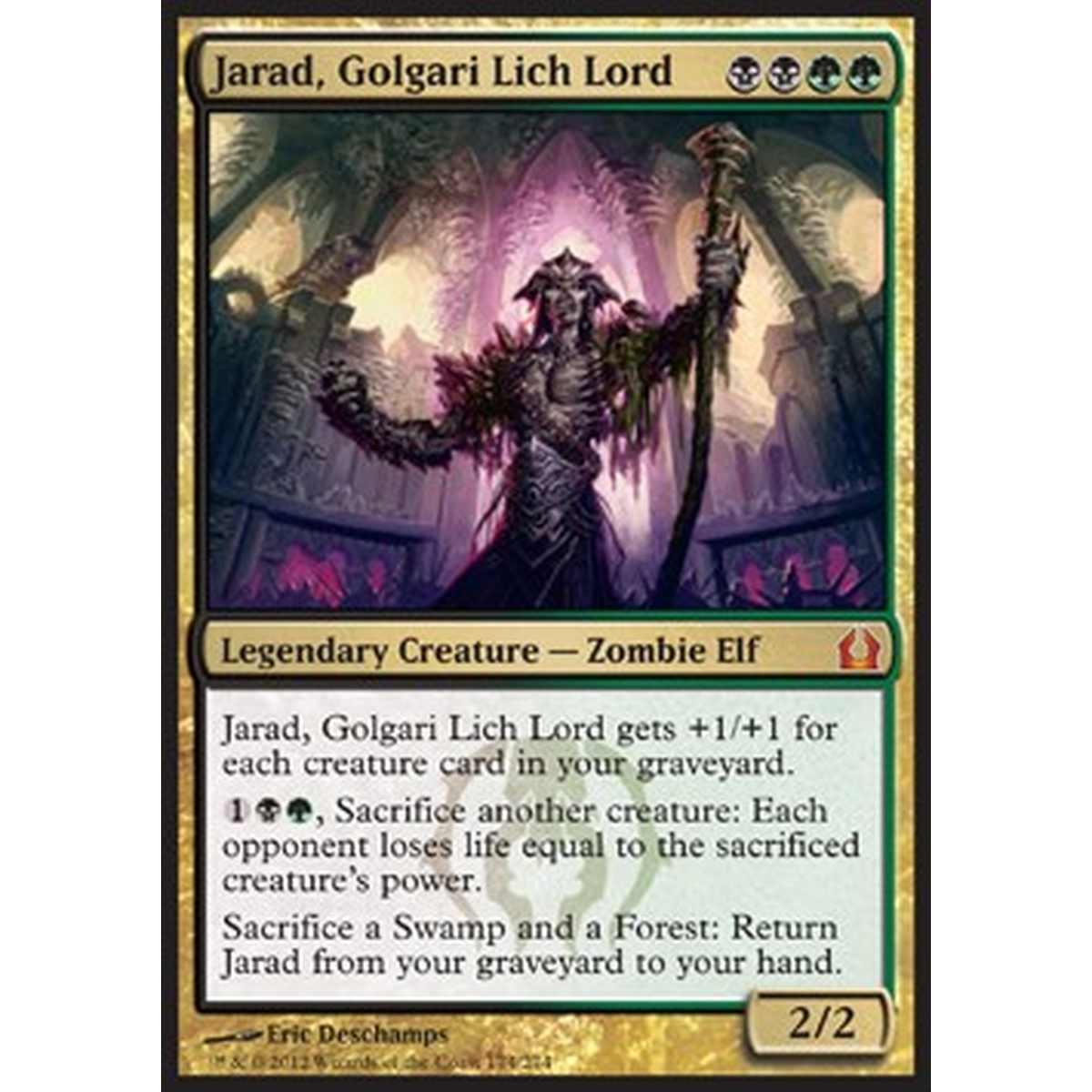 Jarad, Golgari Lich Lord - Jarad, Golgari Lich Lord - [RTR][NM]