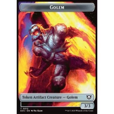 Golem Token (A 3/3) // Bird Token (U 2/2) - Golem Token (A 3/3) // Bird Token (U 2/2) - [TEOE][NM]
