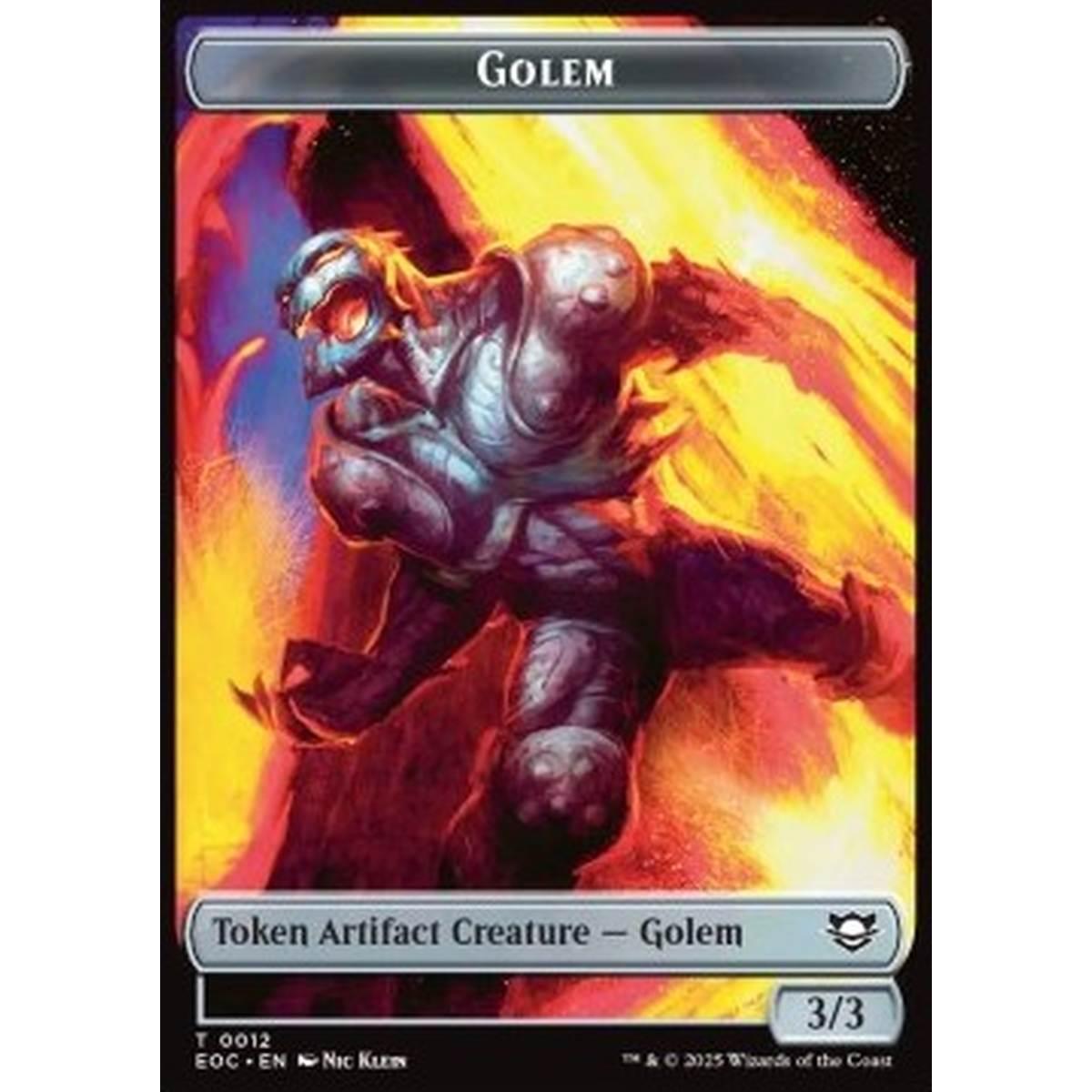 Golem Token (A 3/3) // Golem Token (A 9/9) - Golem Token (A 3/3) // Golem Token (A 9/9) - [TEOE][NM]