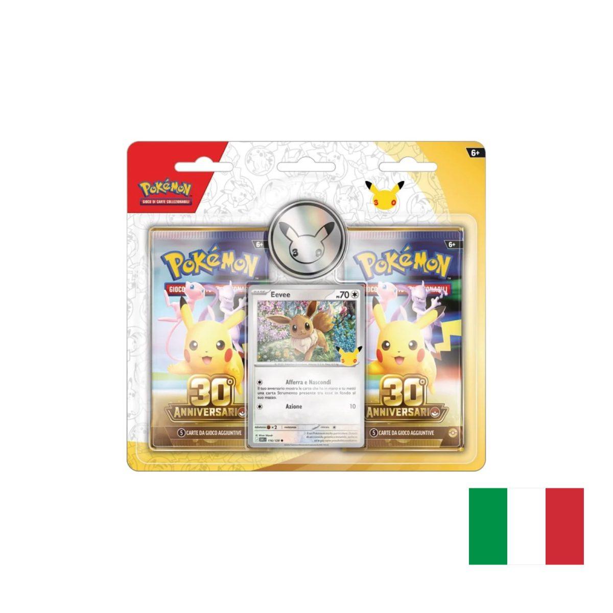 Collezione con Moneta Pikachu Pokemon 30° Anniversario Italiano