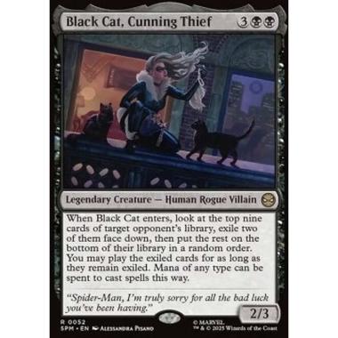 Black Cat, Cunning Thief - Gatta Nera, Ladra Astuta - [SPM][NM]