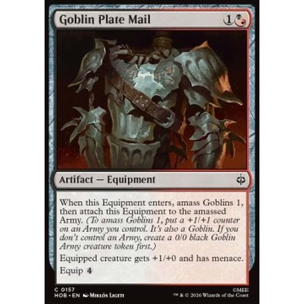 Goblin Plate Mail - Goblin Plate Mail - [HOB][NM] [Foil]
