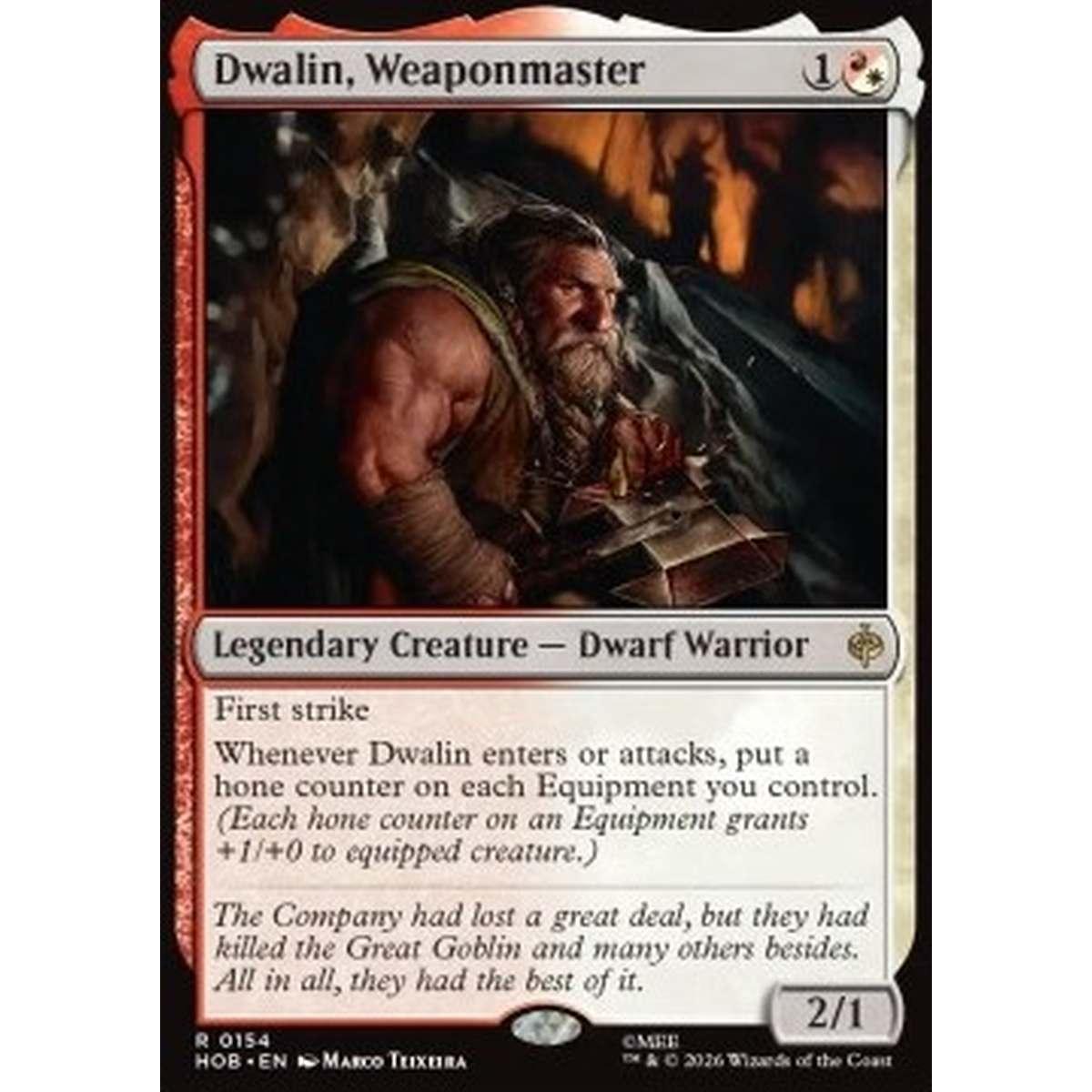 Dwalin, Weaponmaster - Dwalin, Weaponmaster - [HOB][NM] [Foil]