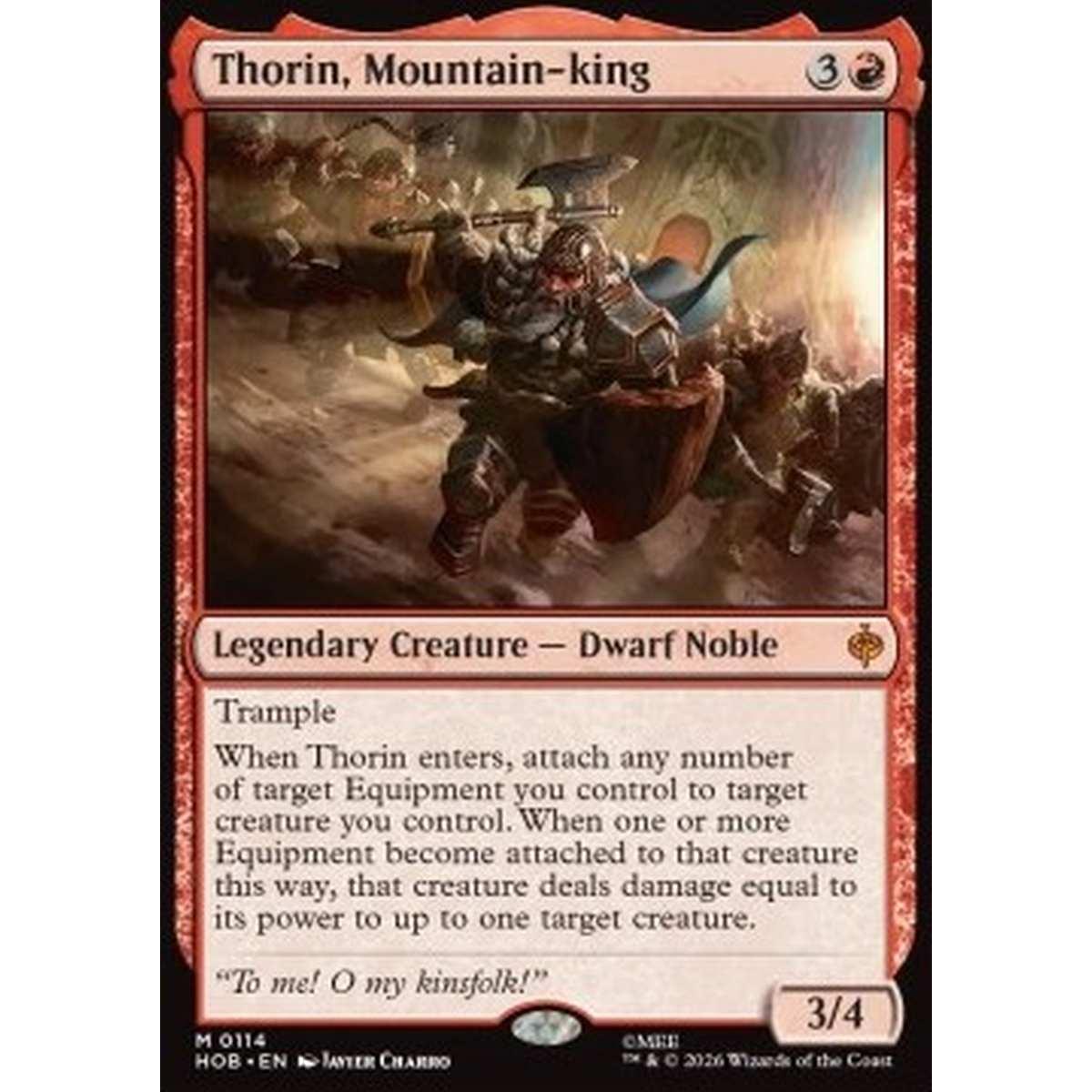 Thorin, Mountain-king - Thorin, Mountain-king - [HOB][NM] [Foil]