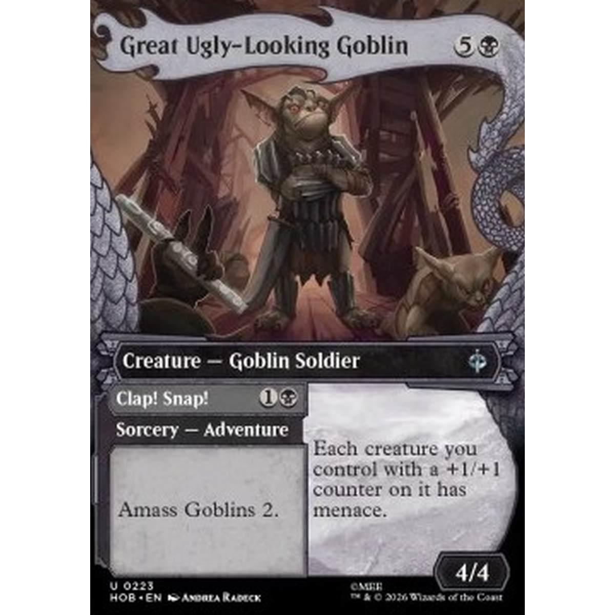 Great Ugly-Looking Goblin // Clap! Snap! (V.1) - Great Ugly-Looking Goblin // Clap! Snap! (V.1) - [XHOB][NM] [Foil]