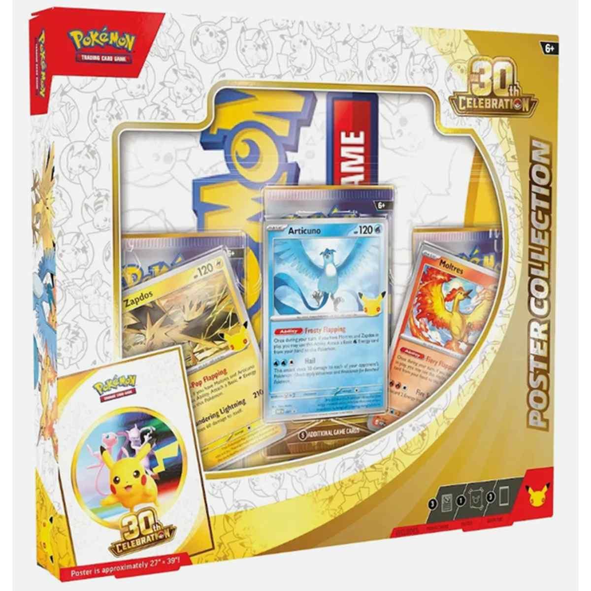 Collezione con Poster Pokemon 30° Anniversario Inglese