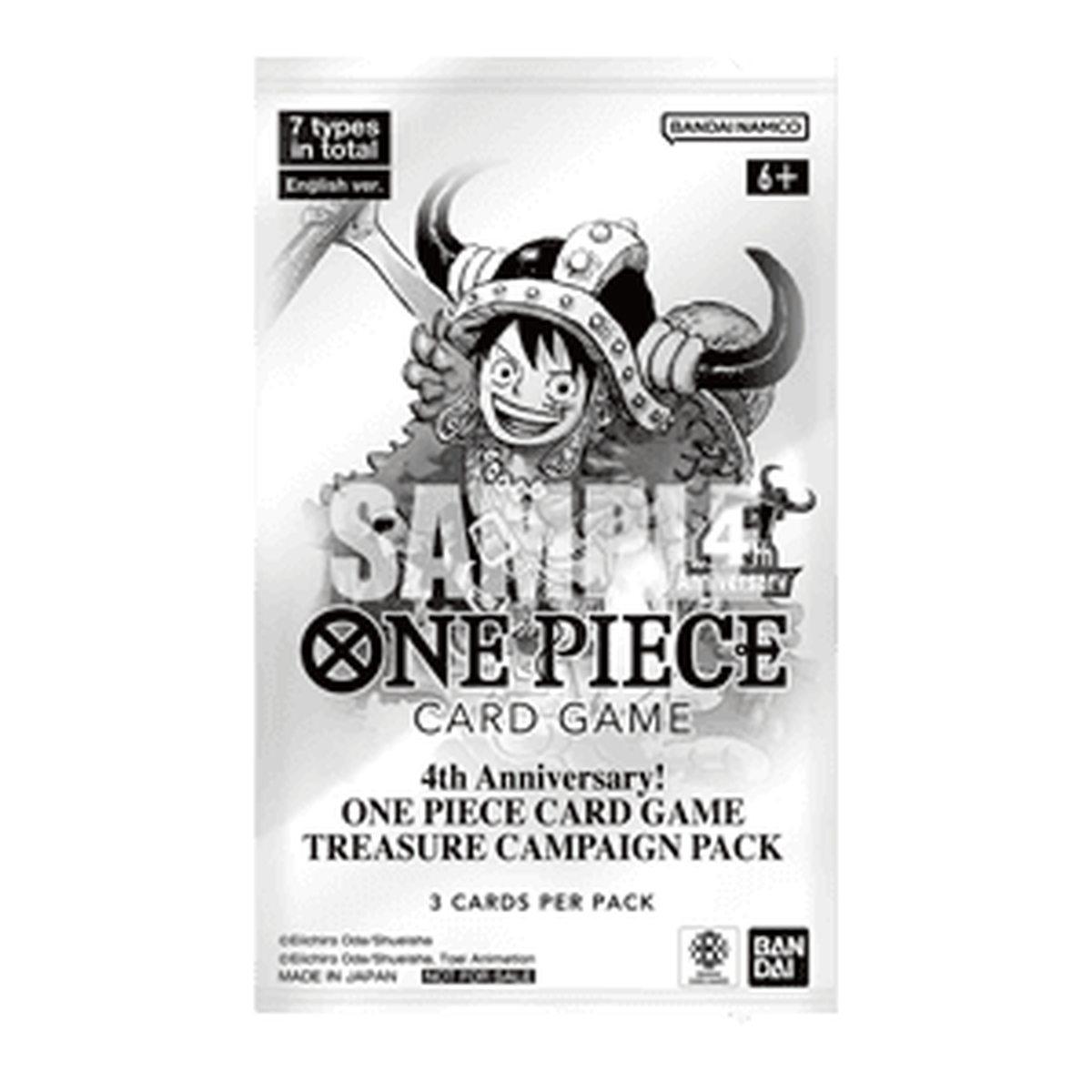 4th Anniversary! One Piece Card Game Treasure Campaign Pack - 4th Anniversary! One Piece Card Game Treasure Campaign Pack - [Sealed]