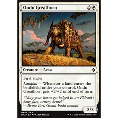 Ondu Greathorn - Corno Possente di Ondu - [BFZ] [NM]