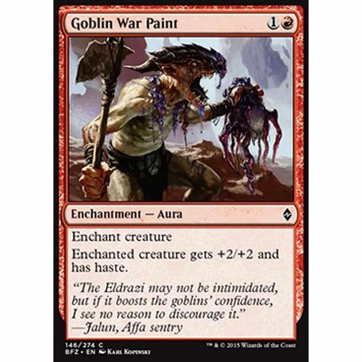Goblin War Paint - Pittura di Guerra dei Goblin - [BFZ] [NM]