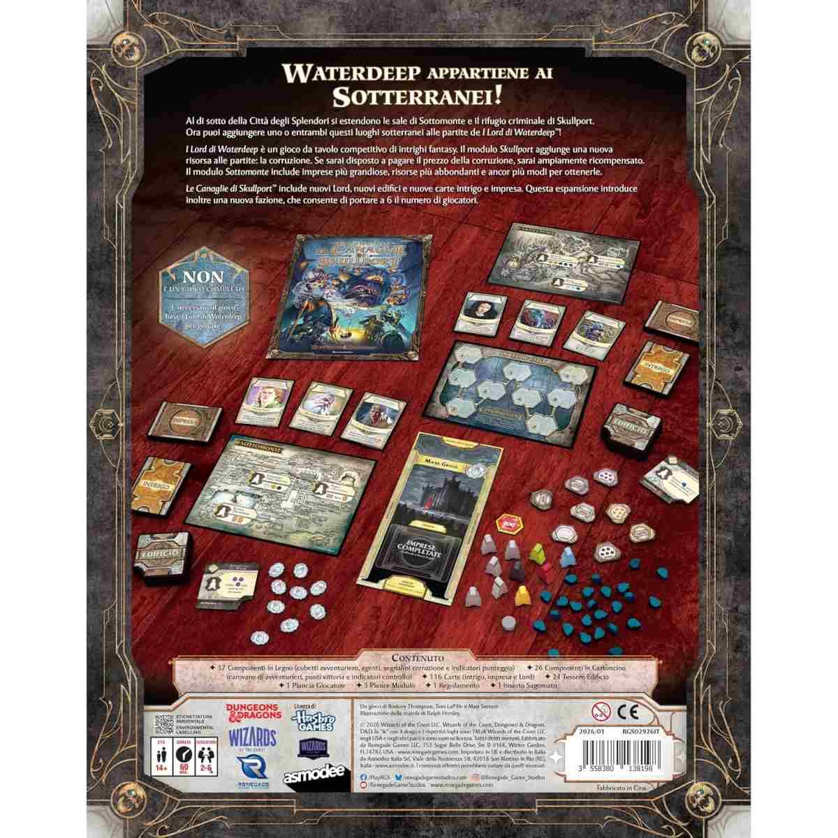 I Lord di Waterdeep - Le Canaglie di Skullport - Dungeons & Dragons - Italiano