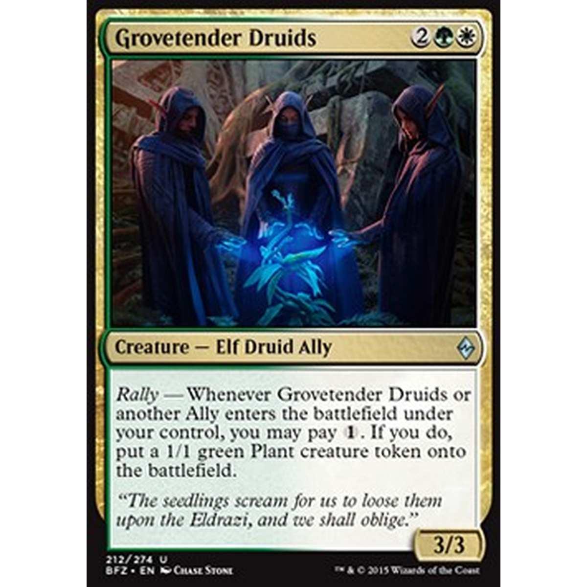 Grovetender Druids - Druidi Guardaselve - [BFZ] [NM]