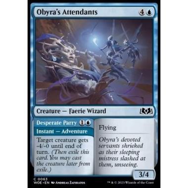 Obyra's Attendants // Desperate Parry - Obyra's Attendants // Desperate Parry - [WOE] [NM]