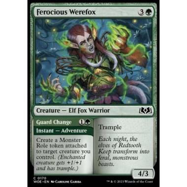 Ferocious Werefox // Guard Change - Ferocious Werefox // Guard Change - [WOE] [NM]