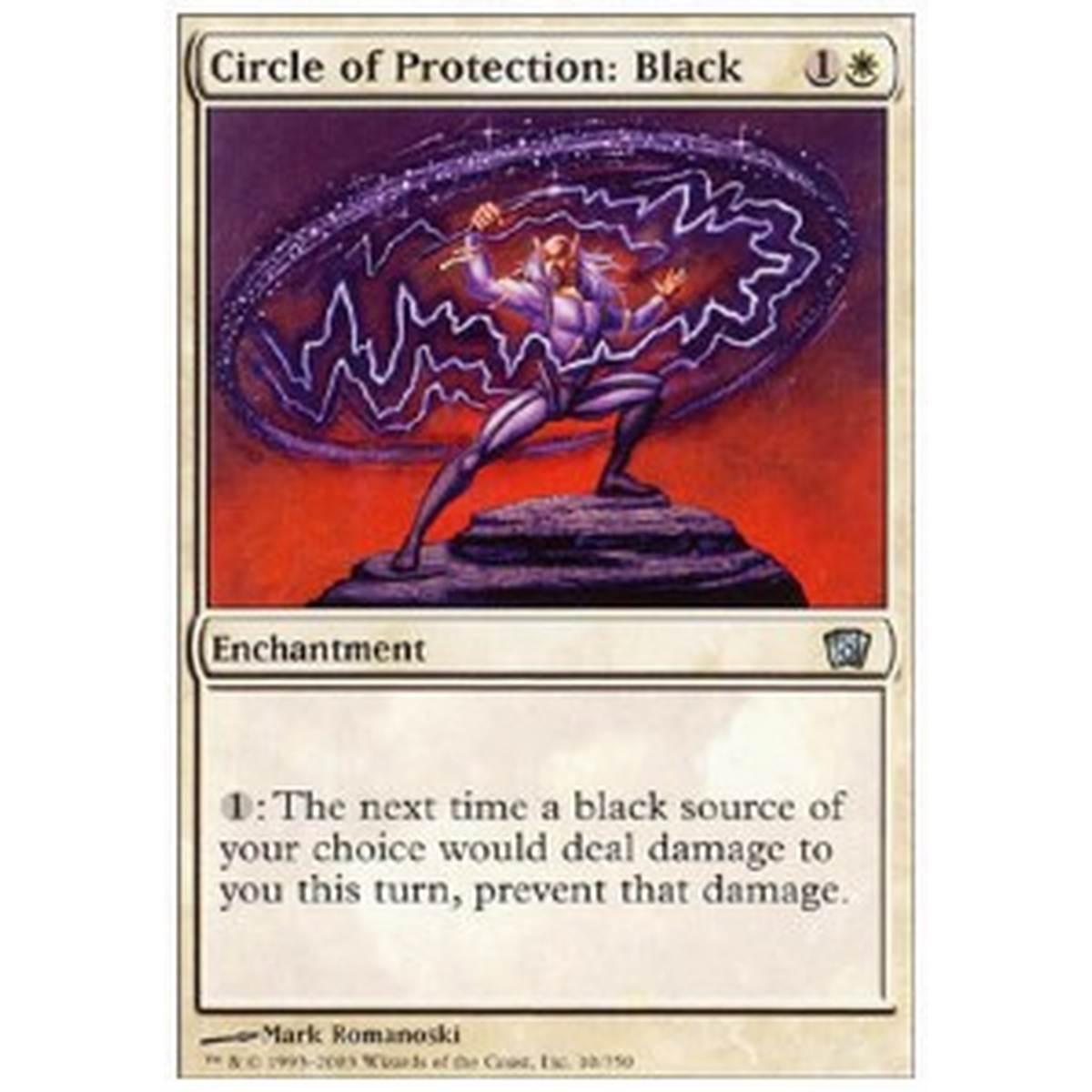 Circle of Protection: Black - Circolo di Protezione: Nero - [8ED] [GD]