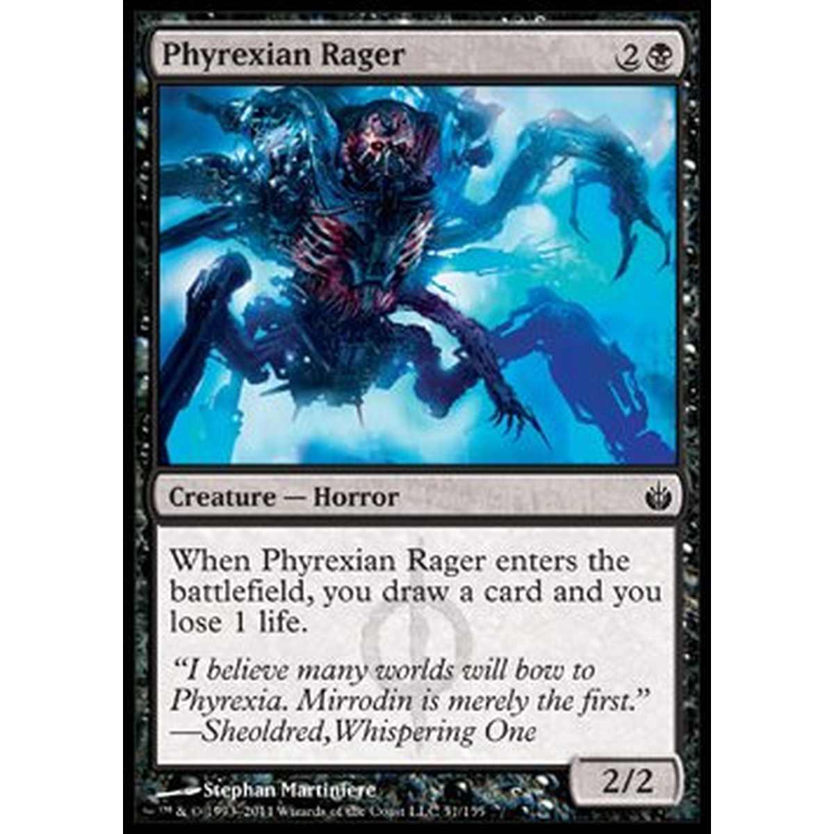 Phyrexian Rager - Furia di Phyrexia - [MBS] [NM]
