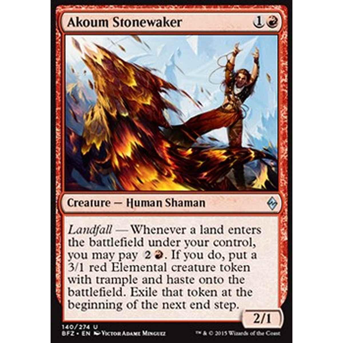 Akoum Stonewaker - Suscitapietre di Akoum - [BFZ] [NM] [Foil]