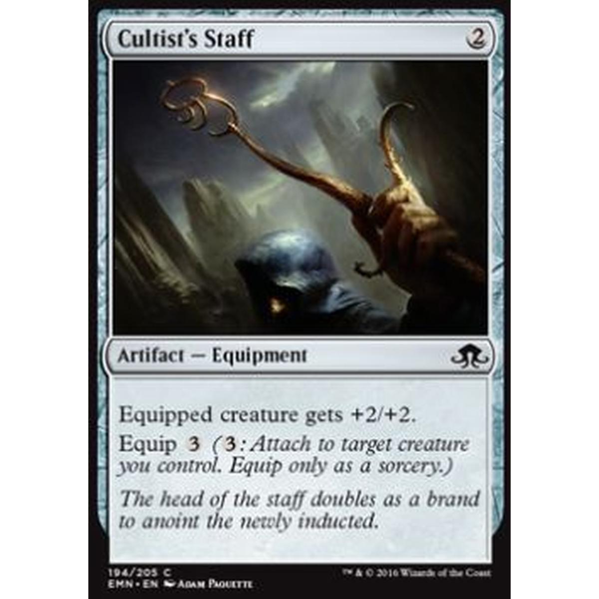 Cultist's Staff - Bastone del Cultista - [EMN] [NM] [Foil]