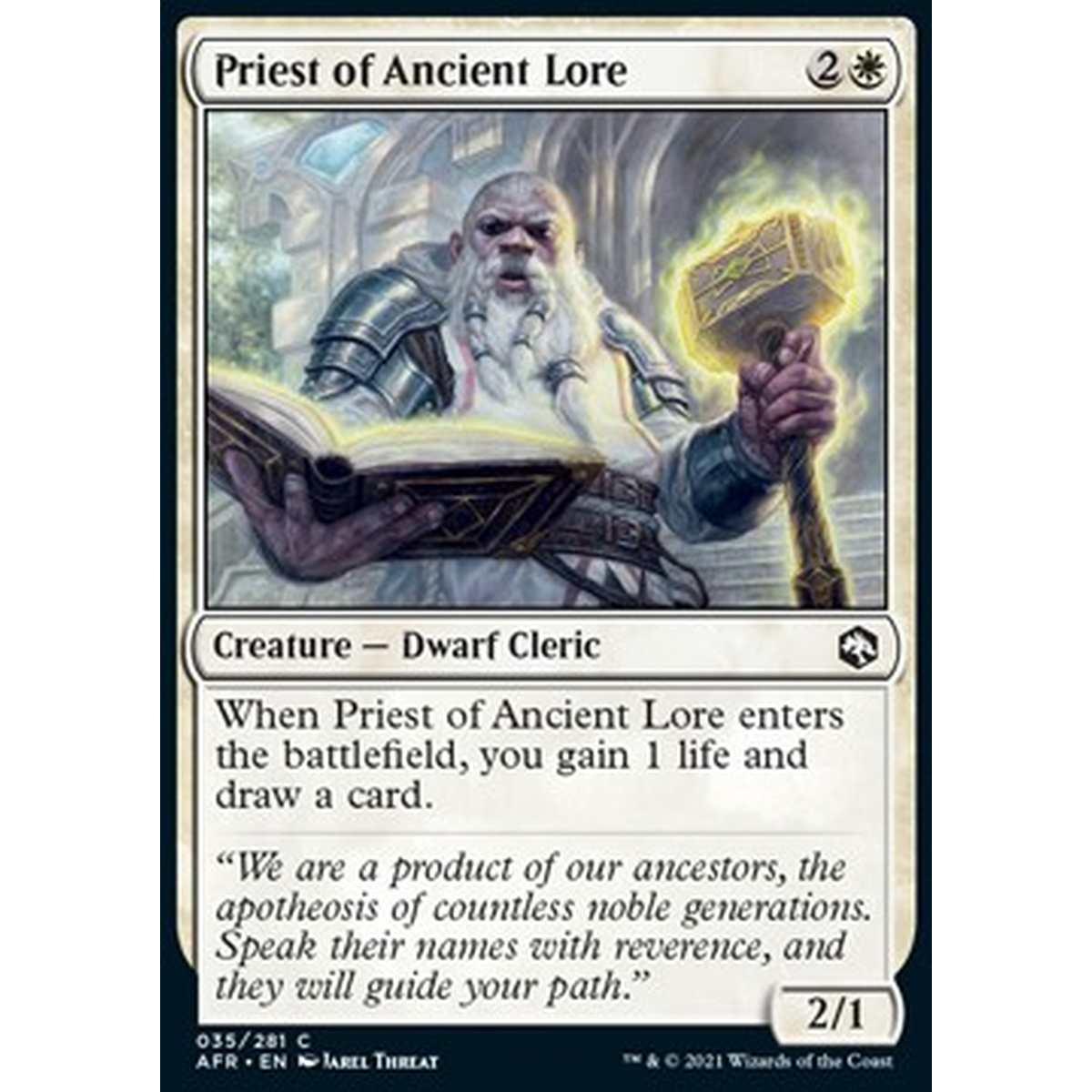 Priest of Ancient Lore - Sacerdote dell'Antico Sapere - [AFR] [NM]