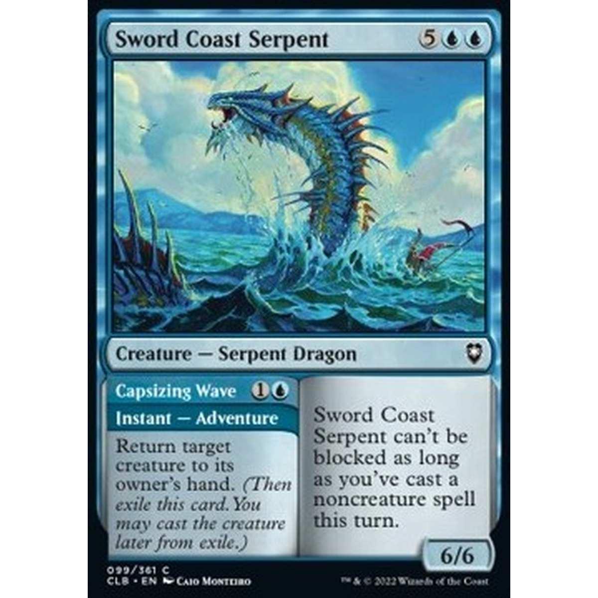 Sword Coast Serpent // Capsizing Wave - Sword Coast Serpent - [CLB] [NM]