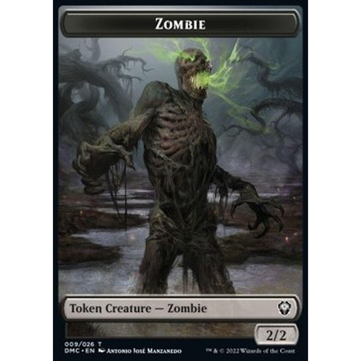 Zombie Token (Black 2/2) - Zombie Token (Black 2/2) - [XDMC] [NM]