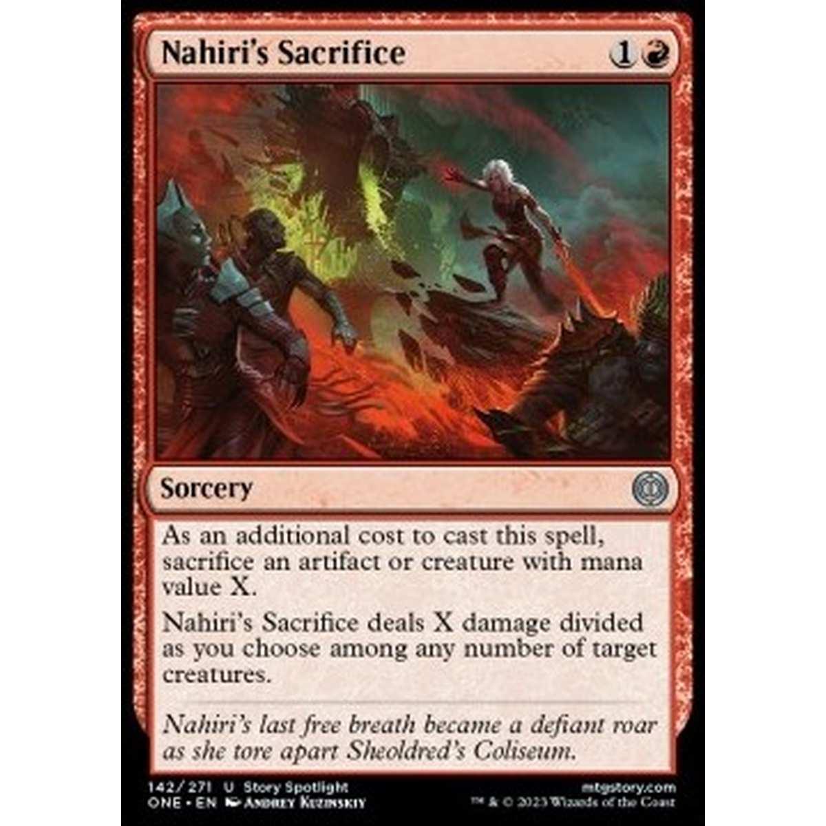 Nahiri's Sacrifice - Nahiri's Sacrifice - [ONE] [NM]