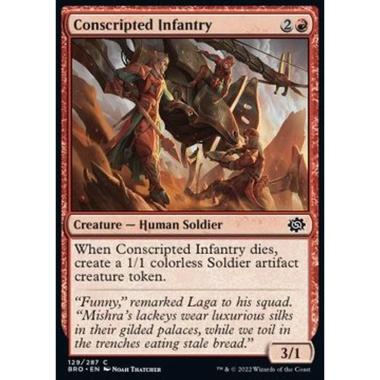 Conscripted Infantry - Conscripted Infantry - [BRO] [NM] [Foil]