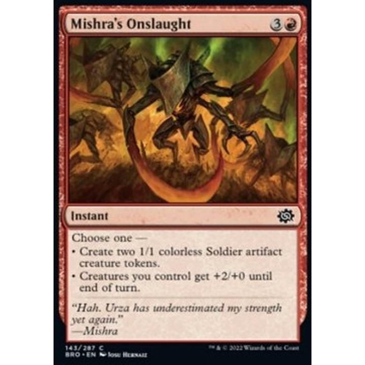 Mishra's Onslaught - Mishra's Onslaught - [BRO] [NM] [Foil]