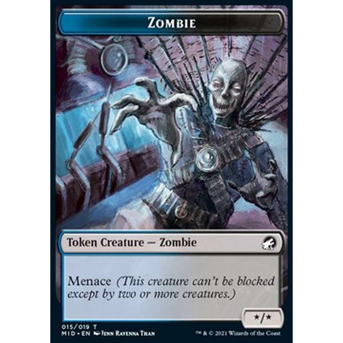 Zombie Token (Blue and Black */*) - Zombie Token (Blue and Black */*) - [XMID] [NM]